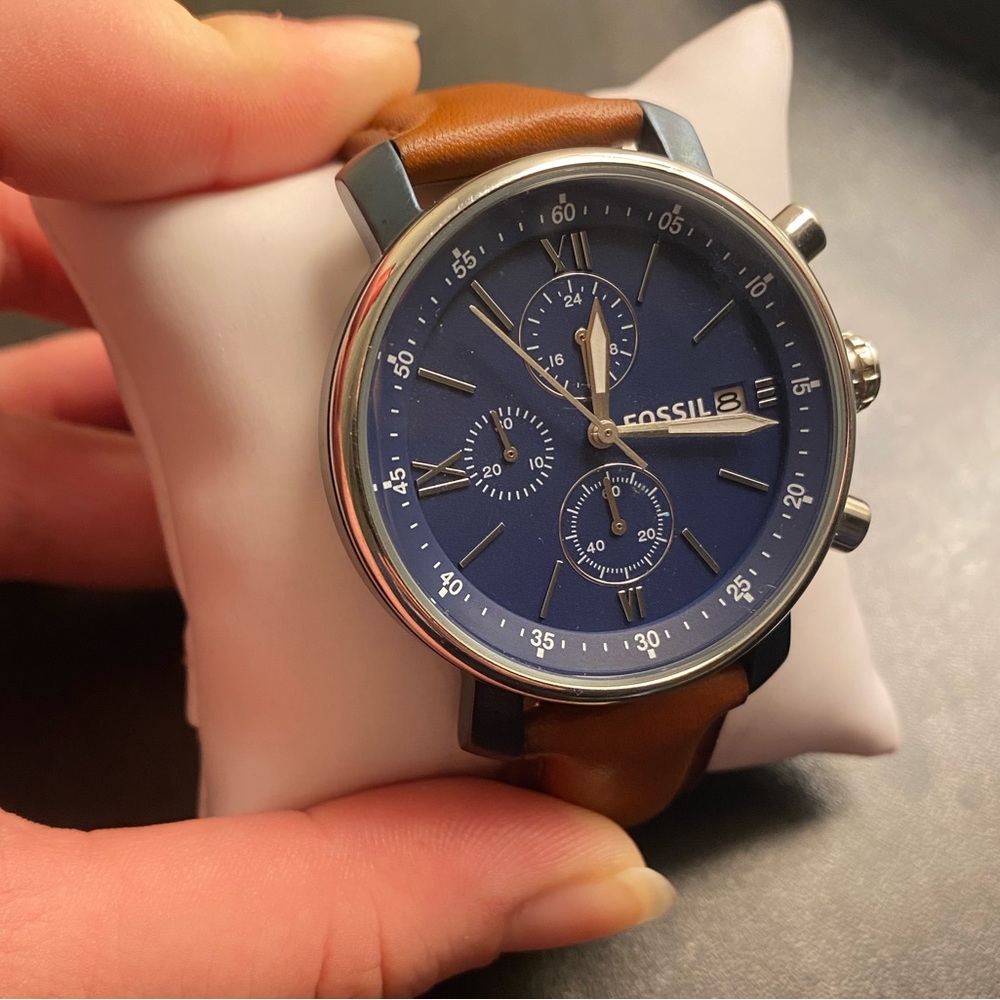 Men’s Brown/Navy Fossil Watch